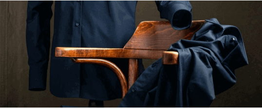 Donkerblauw Overhemd Regular fit