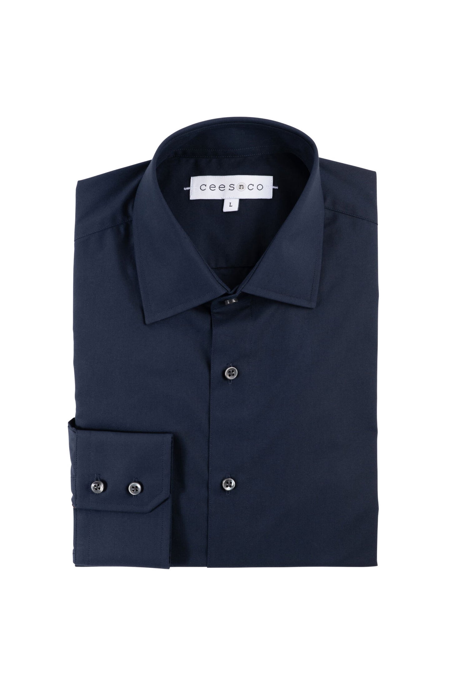 Donkerblauw overhemd