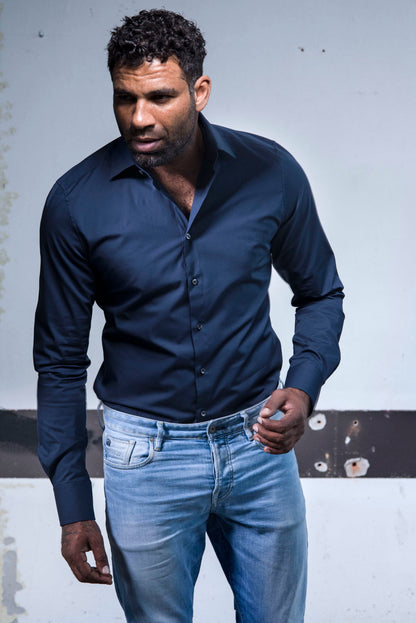 donkerblauw-overhemd-slimfit-stretch