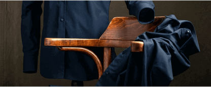 Donkerblauw Overhemd Regular fit